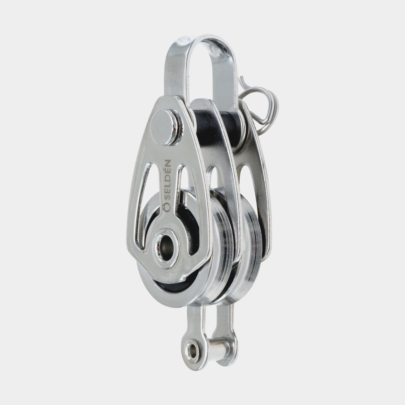 Seldén BBB 25 Dubbelblok met D-sluiting met hondsvot