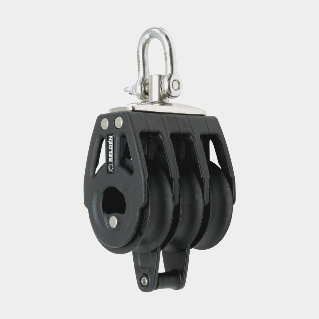Seldén BBB 40 Tripleblok met D-sluiting roterend met hondsvot