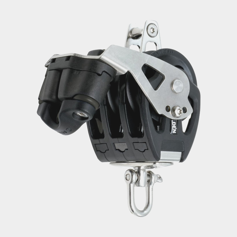 Seldén PBB 50 Tripleblok met D-sluiting, Hondsvot en Schootklem Roterend Glijlager