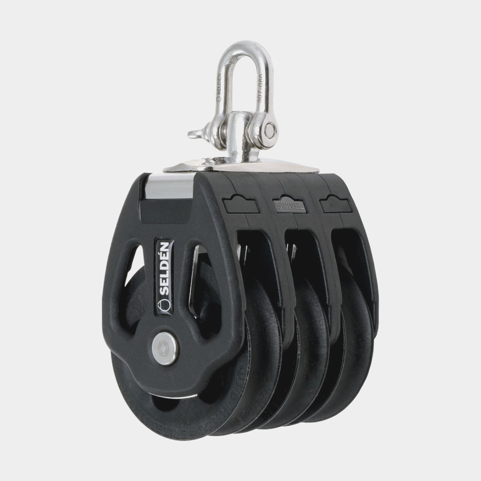 Seldén PBB 80 Tripleblok met D-sluiting Roterend Glijlager