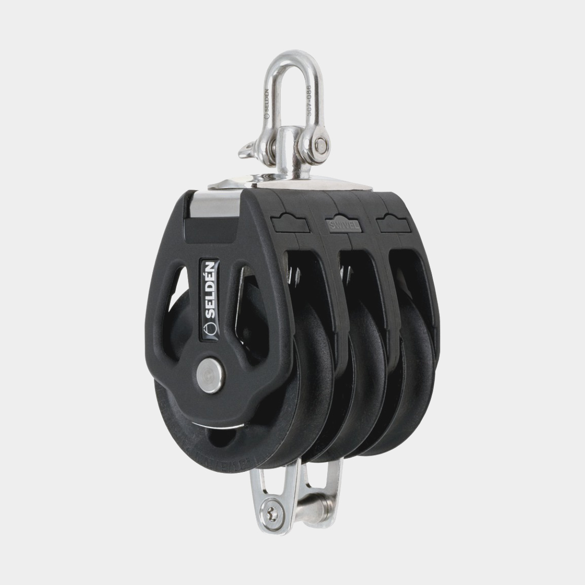 Seldén PBB 80 Tripleblok met D-sluiting Roterend Glijlager met Hondsvot